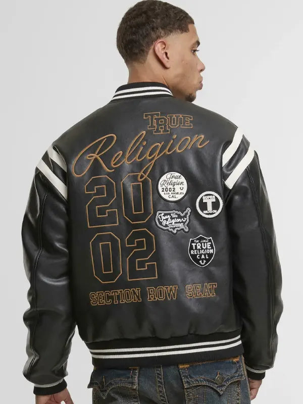 True Religion Varsity Jacket Black