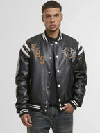 True Religion Varsity Jacket Black