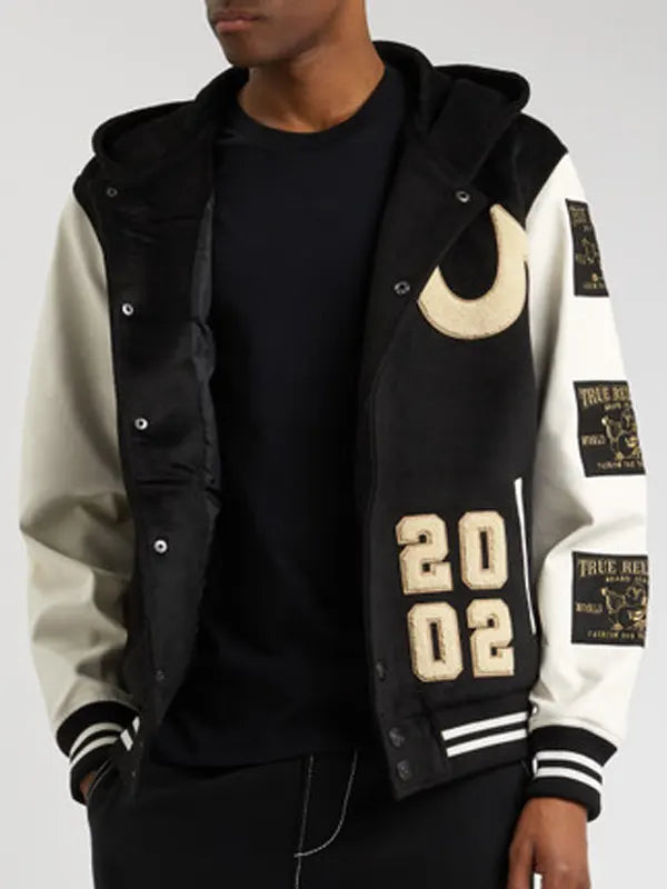 True Religion Varsity Jacket Black