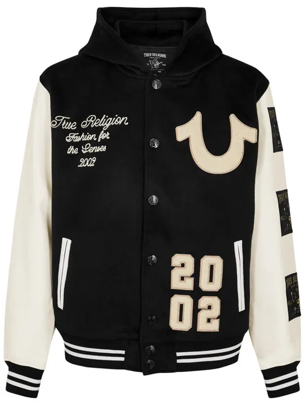 True Religion Varsity Jacket Black
