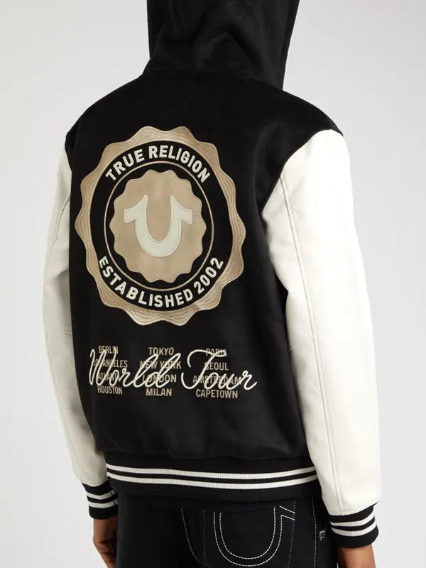 True Religion Varsity Jacket Black