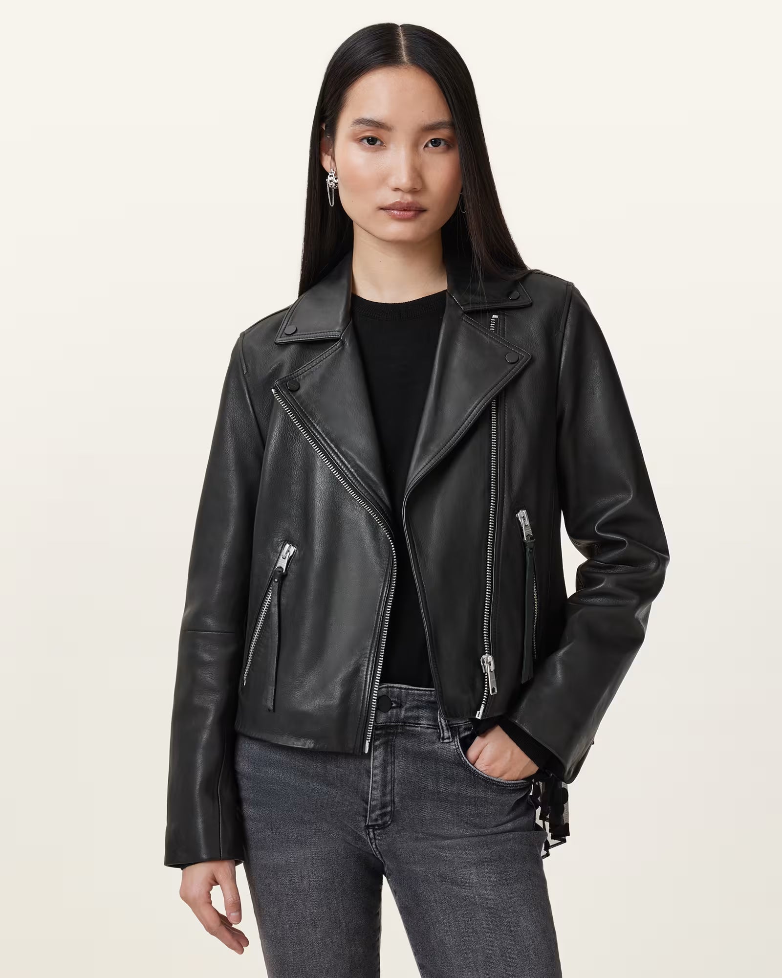 AllSaints Dalby Leather Jacket
