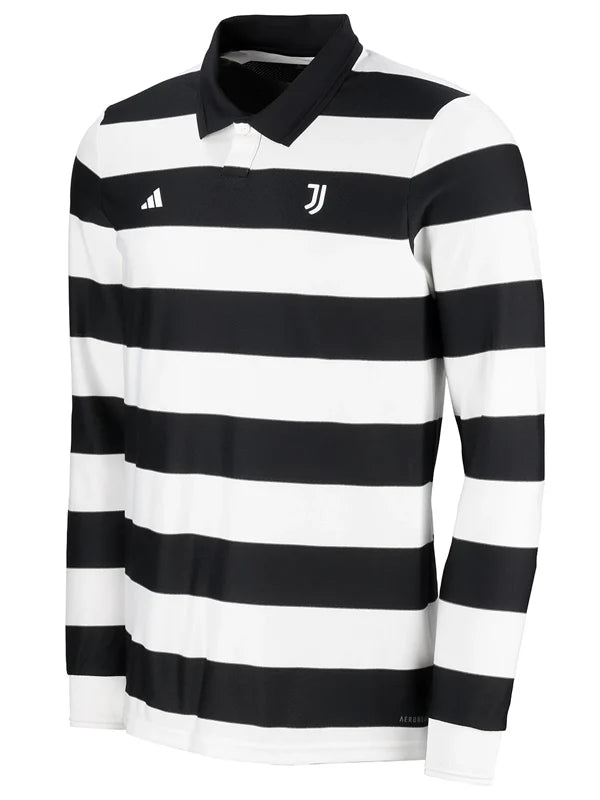 Unisex-Juventus-Adidas-Studio-Sgura-Long-Sleeve-Black-And-White-Jersey