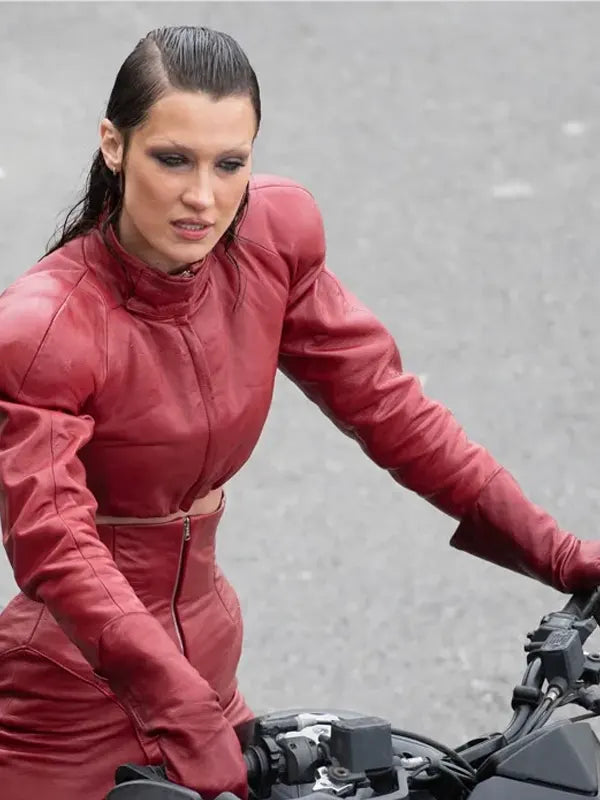 Bella Hadid Leather Jacket