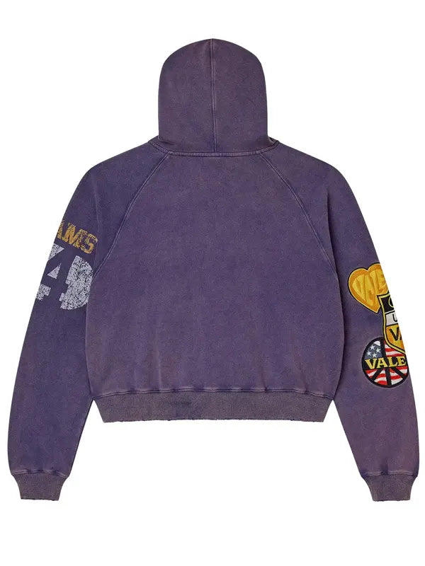Vale Hoodie Purple Print
