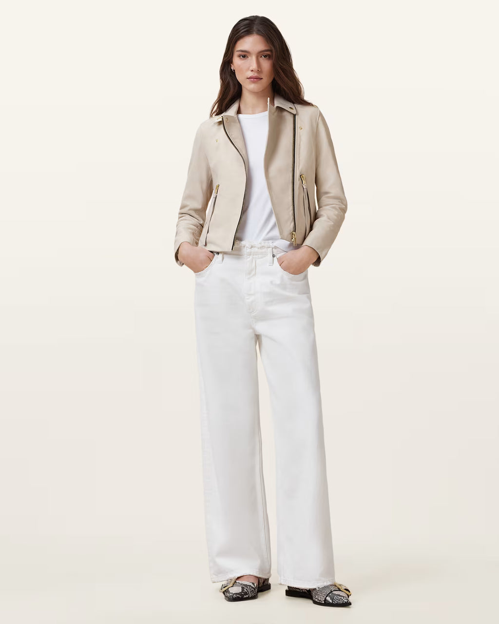 AllSaints Dalby Leather Jacket