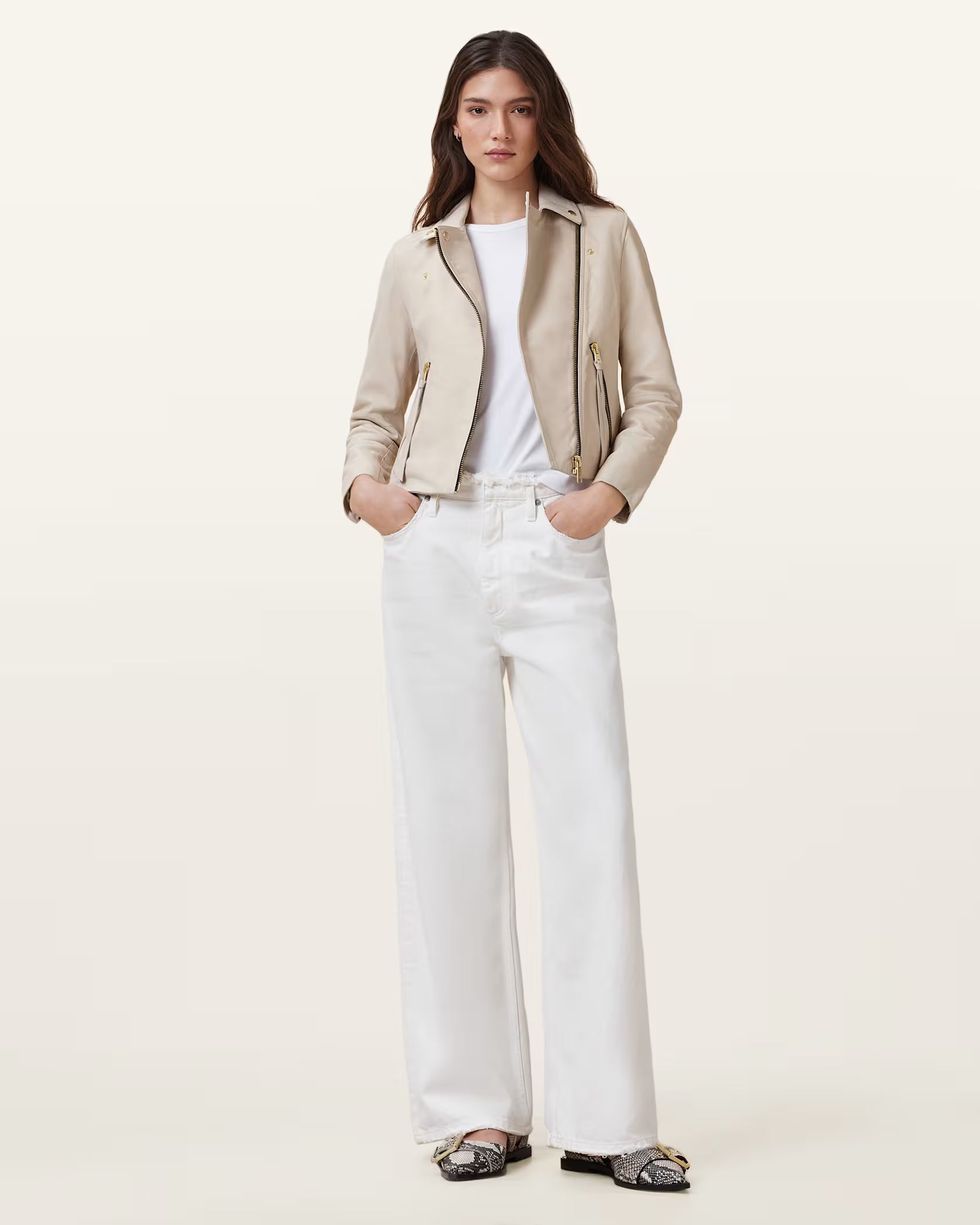 AllSaints Dalby Leather Jacket