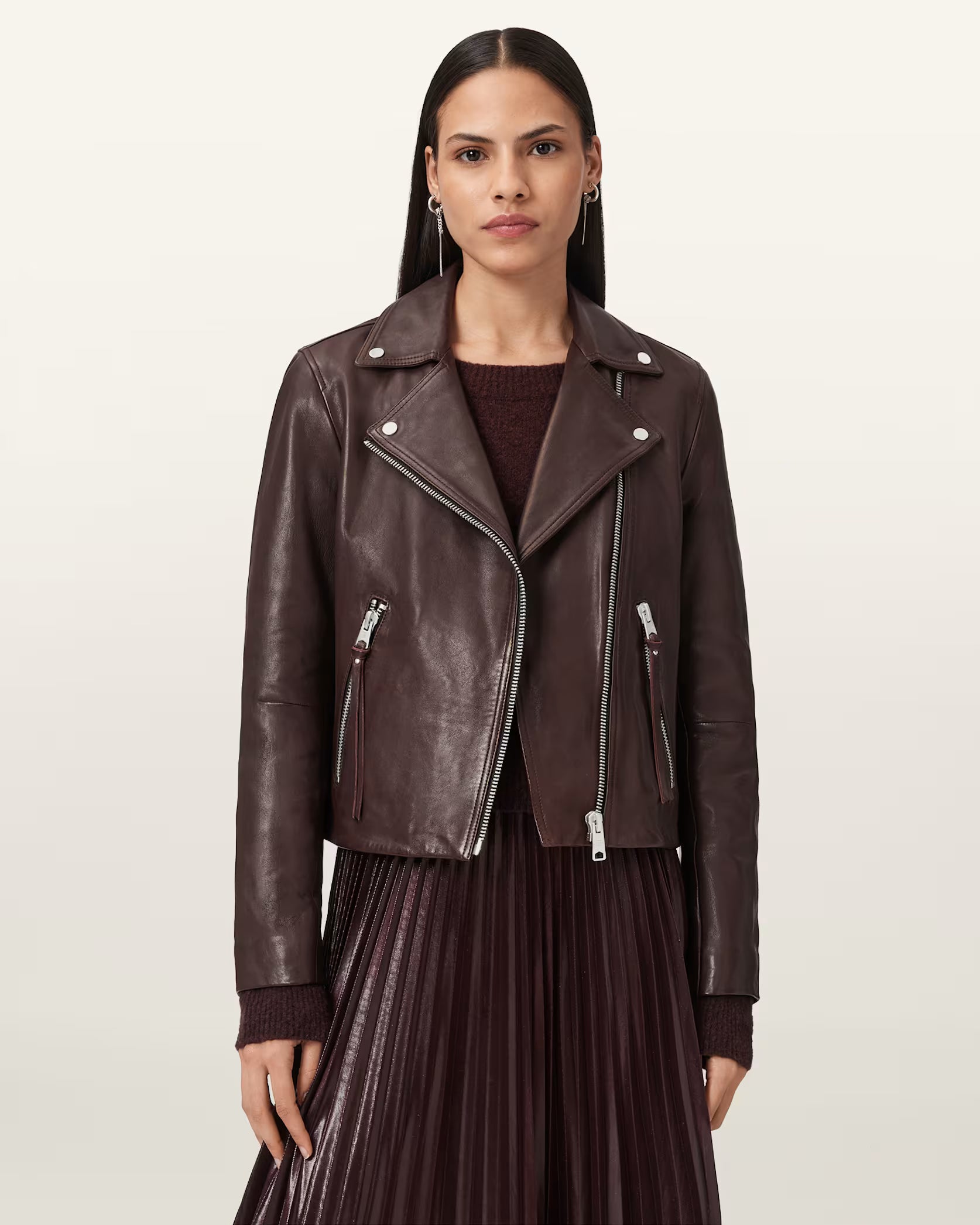 AllSaints Dalby Leather Jacket