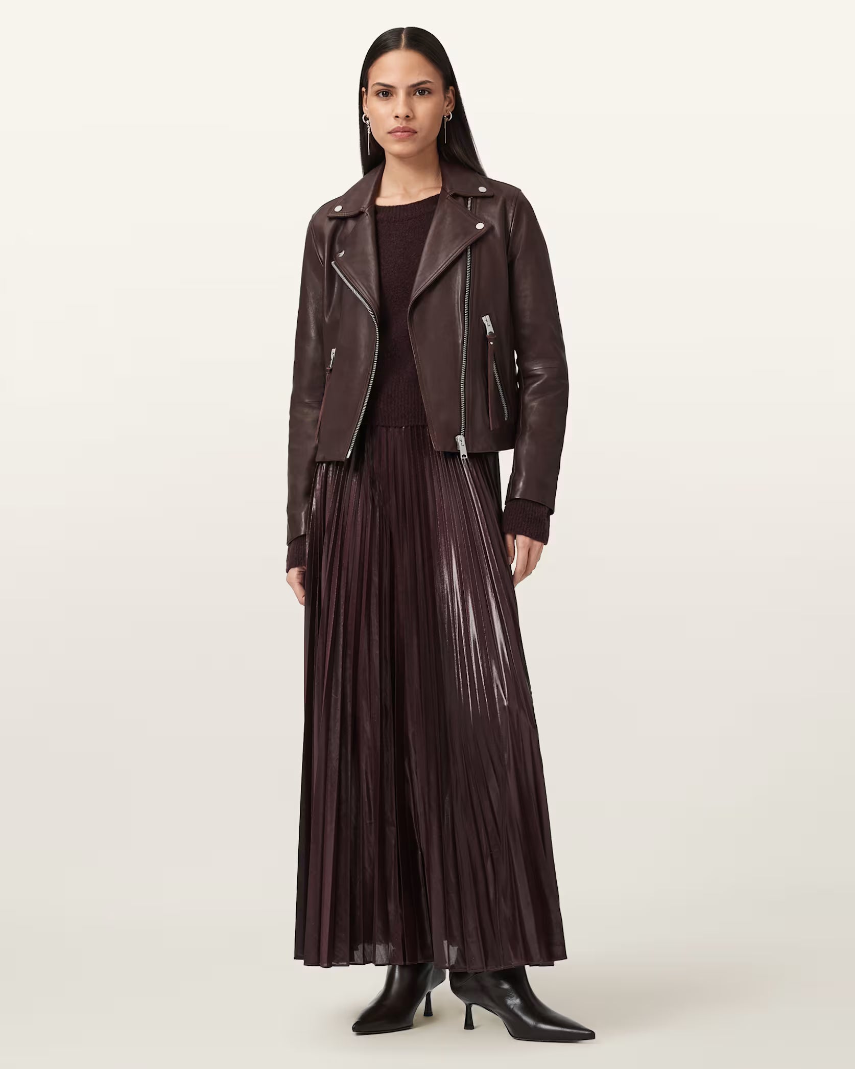 AllSaints Dalby Leather Jacket