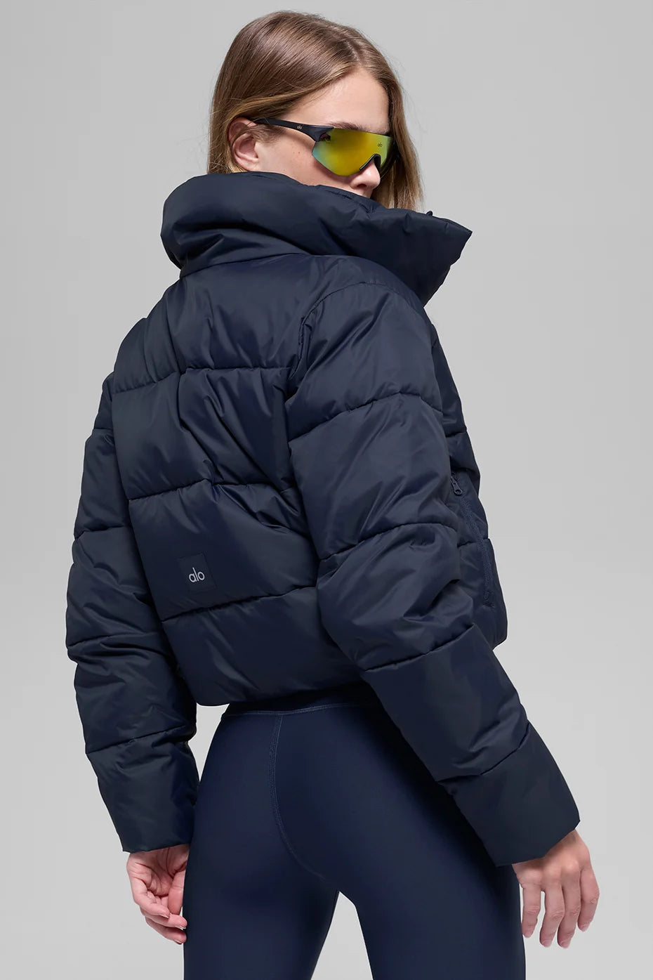 Alo Yoga Blue Puffer Jacket
