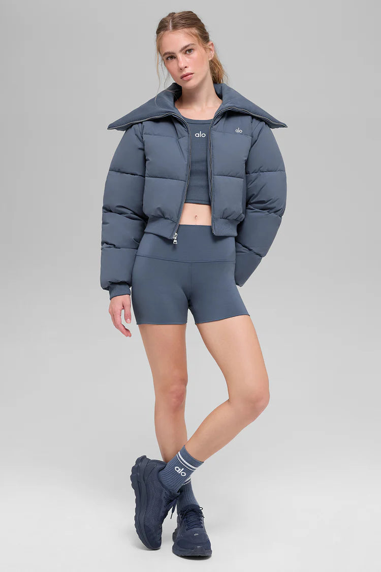 Alo Yoga Blue Puffer Jacket