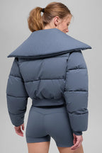 Alo Yoga Blue Puffer Jacket