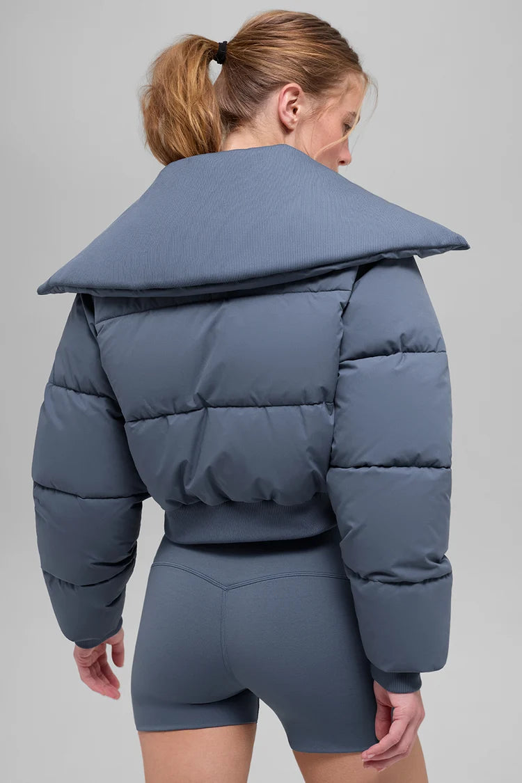 Alo Yoga Blue Puffer Jacket