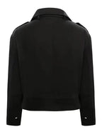 Western Women's Solid Color Button Zipper Pocket Casual Jacket