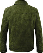 Trucker Suede Leather Jacket, Multi Zing Apparel