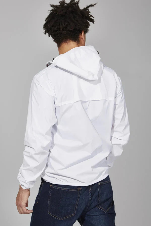 White Mens Windbreaker Jacket