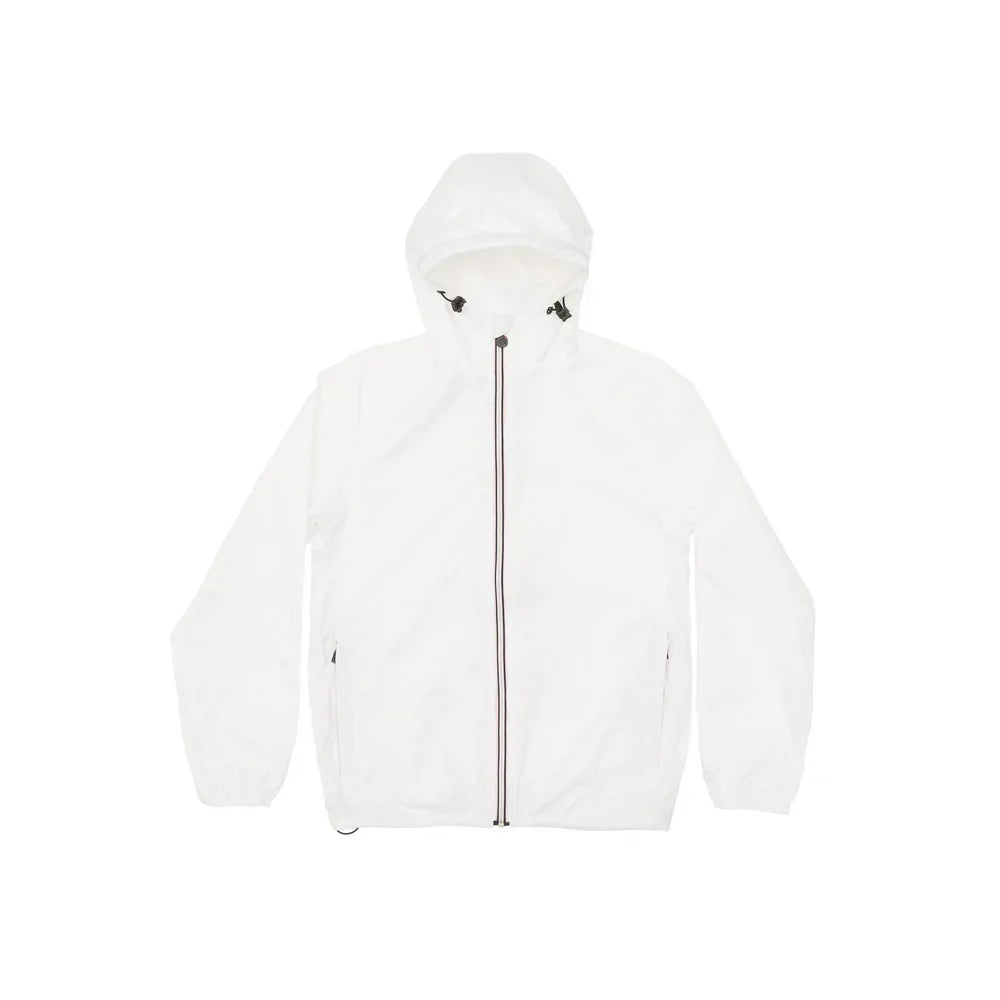 White Mens Windbreaker Jacket