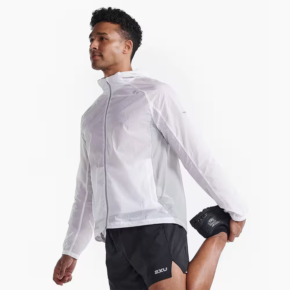 White Mens Windbreaker Jacket