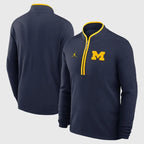 Wolverines-Navy-Fleece-Half-Zip-Coach-Sweatshirt-2025