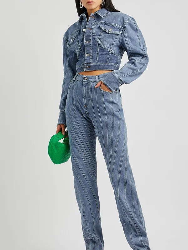 Women's Mugler Denim Jacket