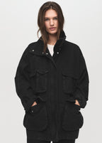 Women’s black denim Barn jacket