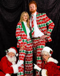 Womens-Knit-Print-Christmas-Suit