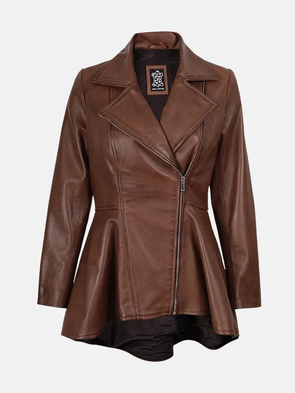 Womens_Cognac_Peplum_Brown_Leather_Jacket