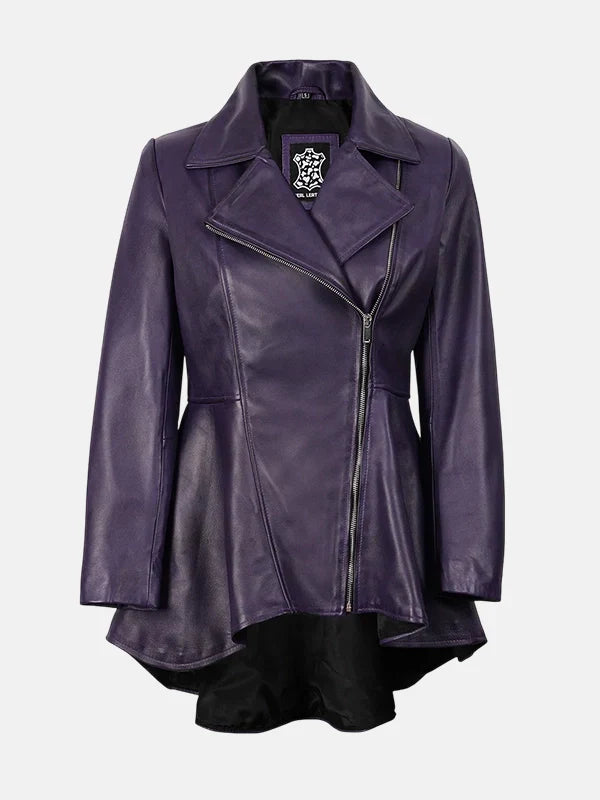 Womens_Purple_Leather_Peplum_Jacket