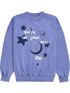 You're On Your Own Kid Purple Crewneck Sweatshirt