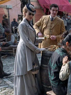 Young Sherlock 2026 Natascha McElhone Whool Coat