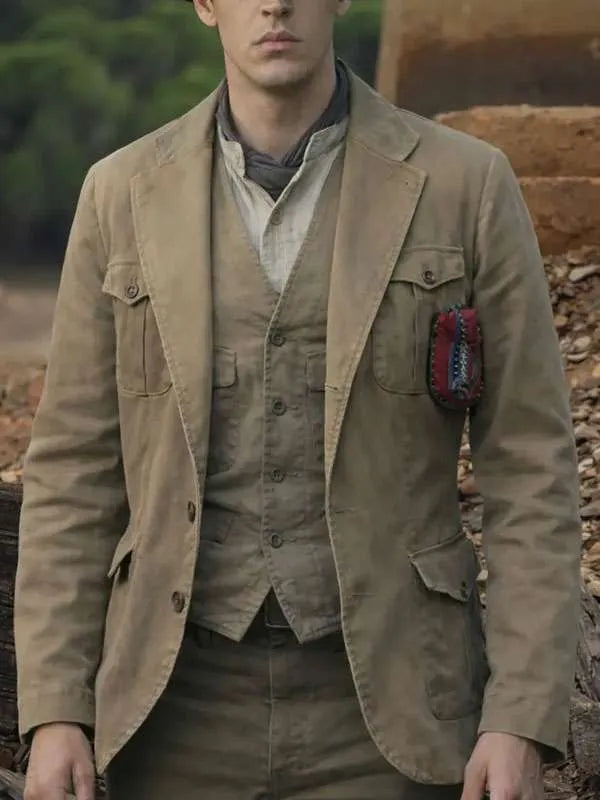 
Young Sherlock  Hero Fiennes Tiffin  Brown Blazer