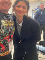 Zendaya Spider Man Brand New Day 2026 Black Coat