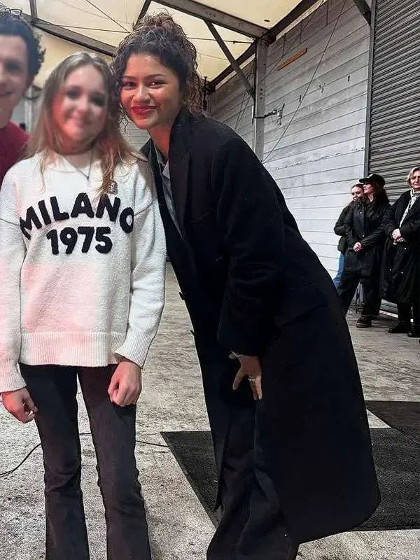 Zendaya Spider Man Brand New Day 2026 Black Coat