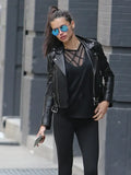 Adriana Lima Leather Jacket