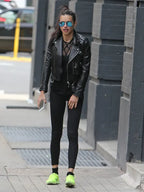Adriana Lima Leather Jacket