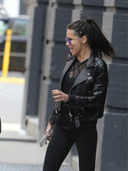 Adriana Lima Leather Jacket