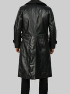 Black Leather Duster Coat