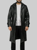 Black Leather Duster Coat