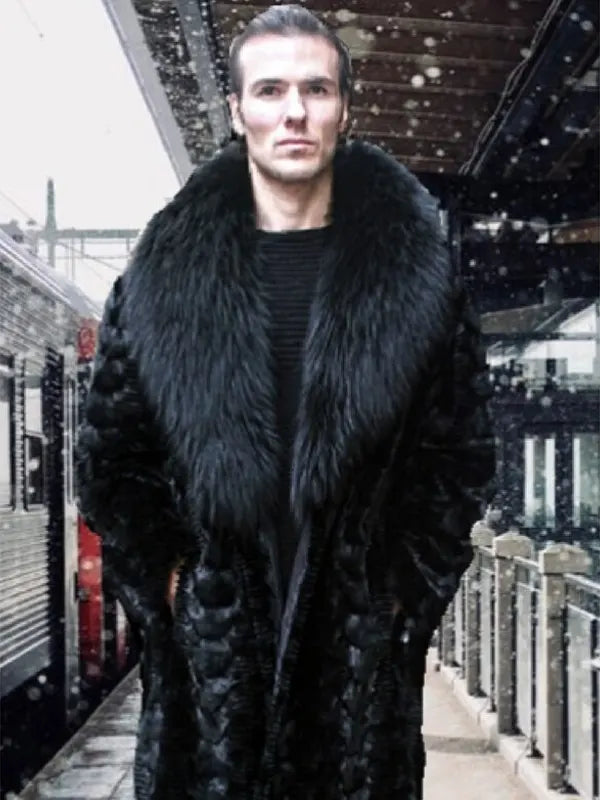 Real Mink Fur Coat Mens