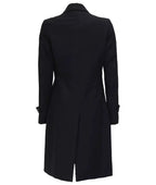 Double Breasted Wool Jacket Women, Black Zing Apparel