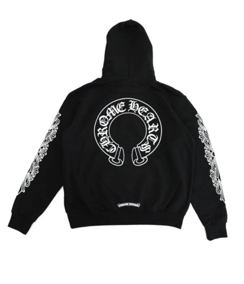 Chrome Hearts Horse Shoe Black Hoodie