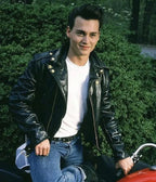 Johnny Depp Cry Baby Black Leather Jacket Zing Apparel