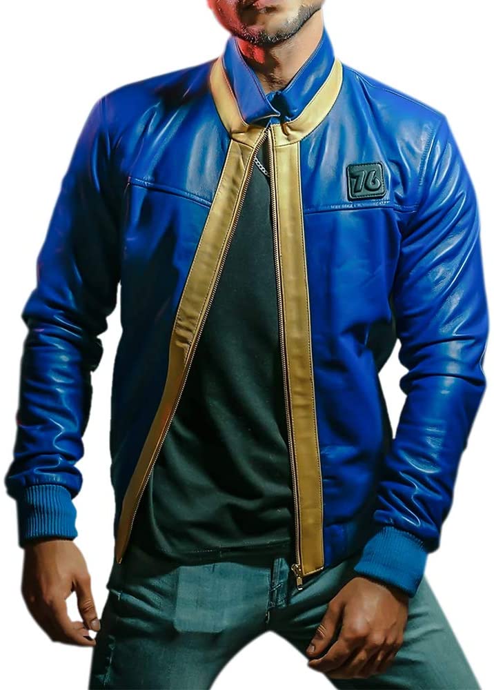 Aksah Fashion Men's 76 Leather Jacket Zing Apparel