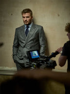 David Beckham Grey Suit