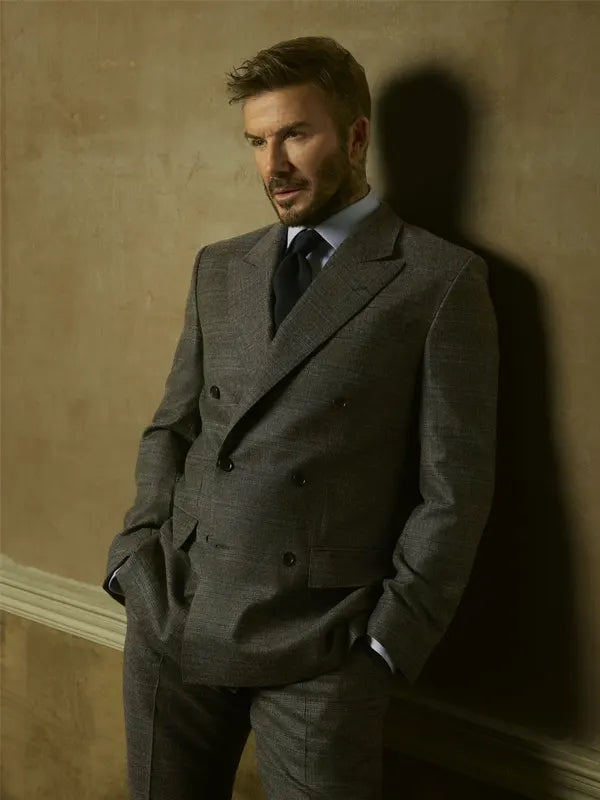 David Beckham Grey Suit