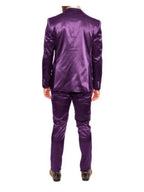 David Beckham Purple Suit