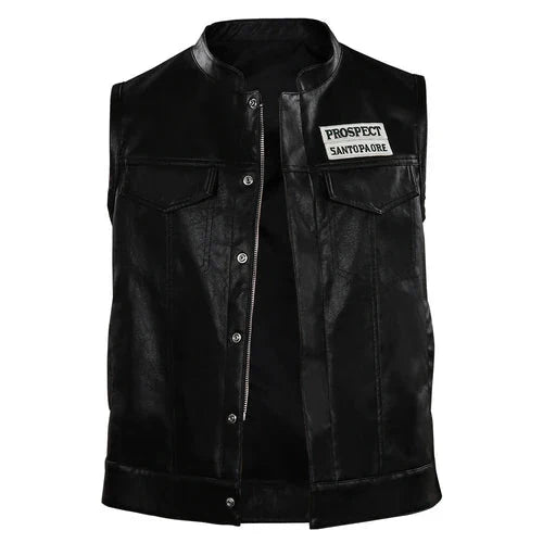 Angel Reyes Mayans M.C Leather Vest The Prime Jackets