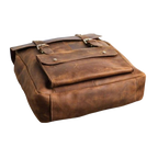 Personalized Premium Leather Travel Bag, Brown Zing Apparel
