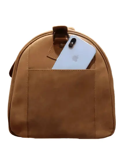 Full Grain Duffle Bag With Shoe Pocket Zing Apparel