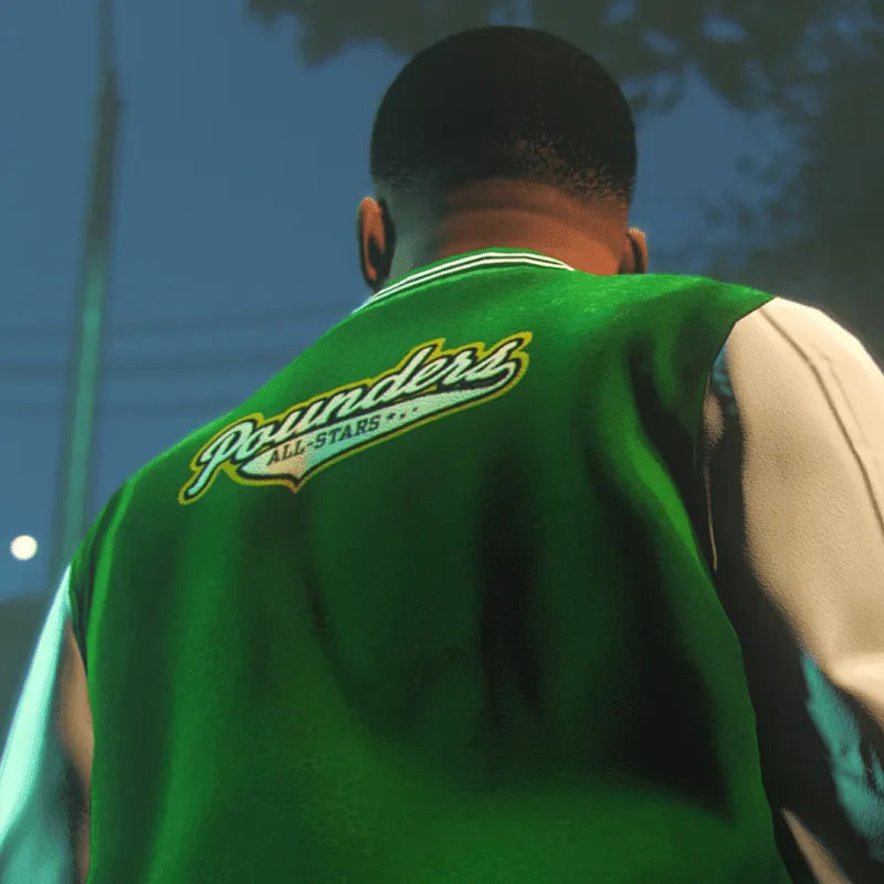 Franklin Clinton Grand Theft Auto V Green Jacket